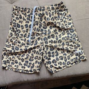 Mens Stussy Cheetah Print Shorts